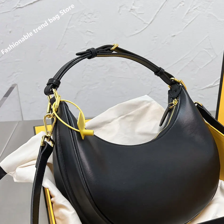 

Women's Shoulder Bag 2022 New Trend Branded Luxury Designer Underarm Bag Genuine Leather Crescent Bag Handbags for Women