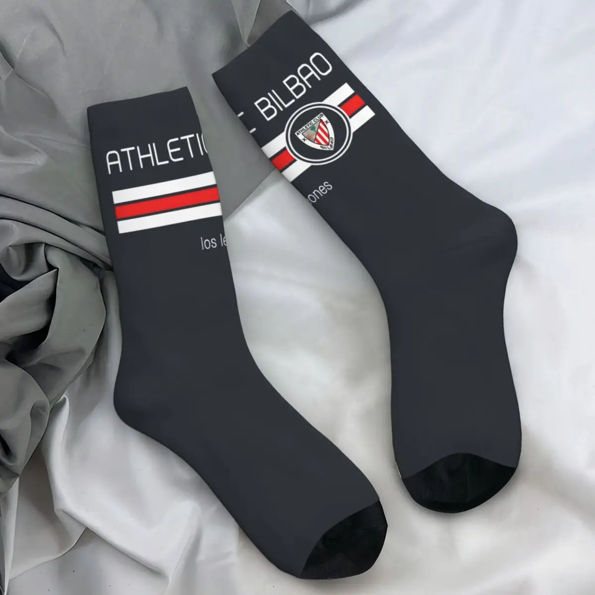 La Liga Athletics Bilbao Away Stockings Носки для пар Высококачественные повседневные носки