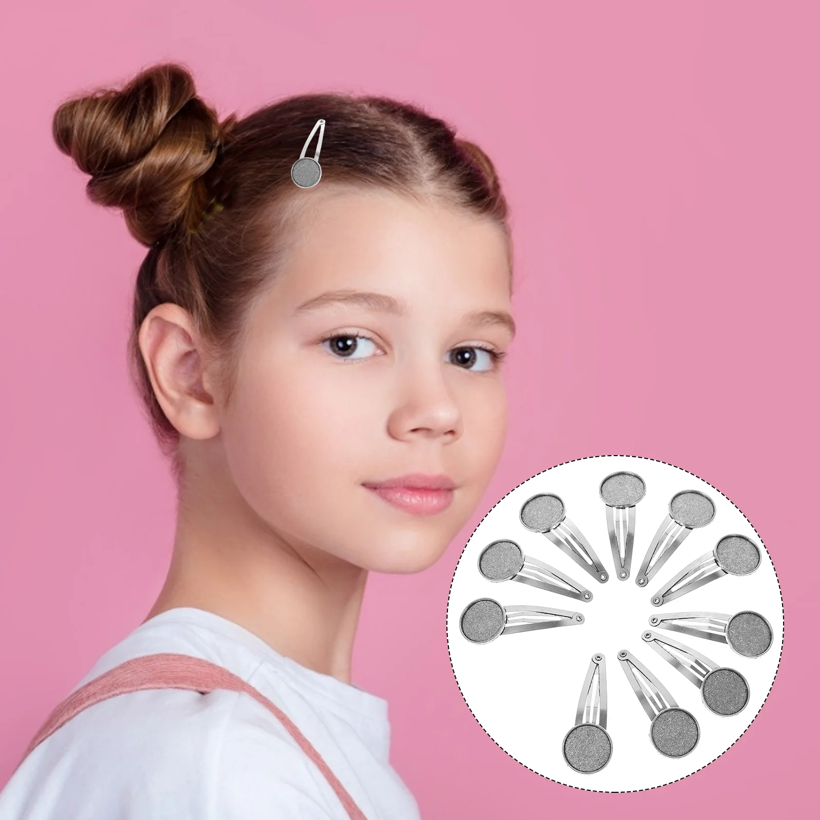 

Hair Trays Pendant Clips Pin Making Bezel Blanks Round Settings Clipjewelry Dome Kitbobby Unfinished Charms Diy Links Blank