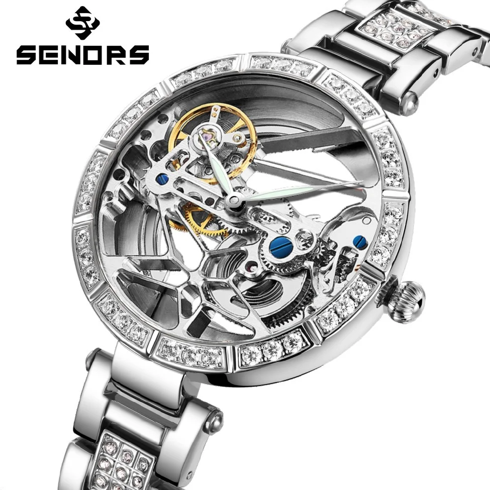 

New women watches luxury Automatic Mechanical Watch Limited Edition Business leisure ladies Watch steel strap female Wristwatch