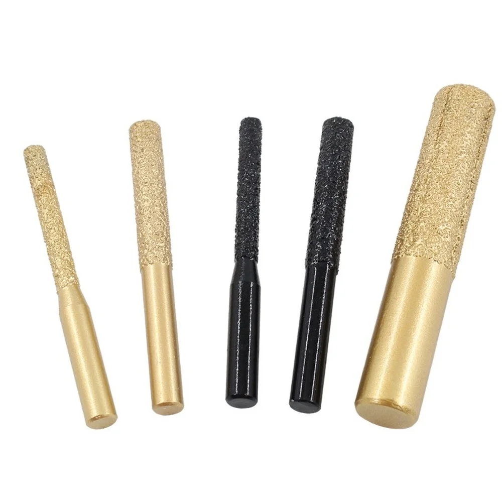 

6.35/12.7 Brazed Diamond Router Bit Straight Shank Milling Cutter for Quartz Stone Marble Granite Ceramic Tile Trimming Machine