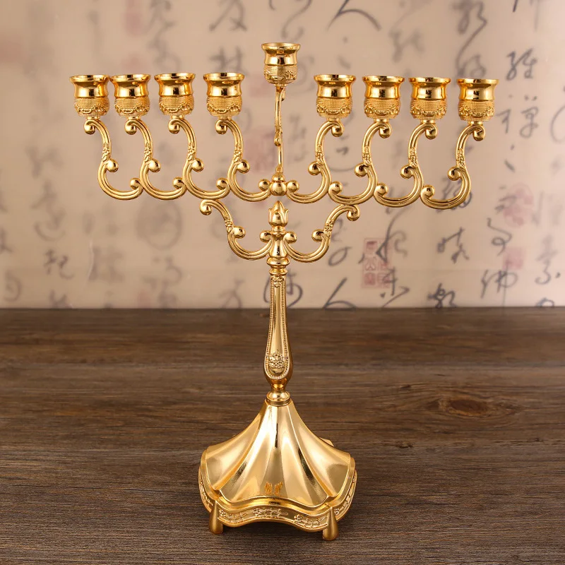 

IMUWEN Candle Holders 9 Arms Candlesticks For Home Hotel Table Decoration
