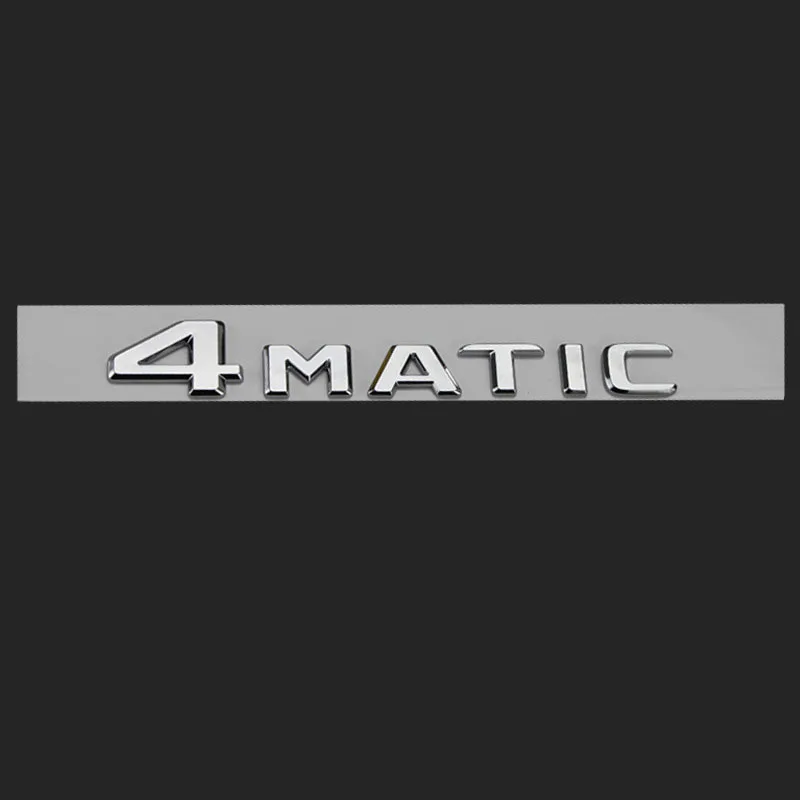 

3D ABS Chrome 4MATIC логотип 4 Matic эмблема буква значок багажника автомобиля для 4matic наклейки аксессуары