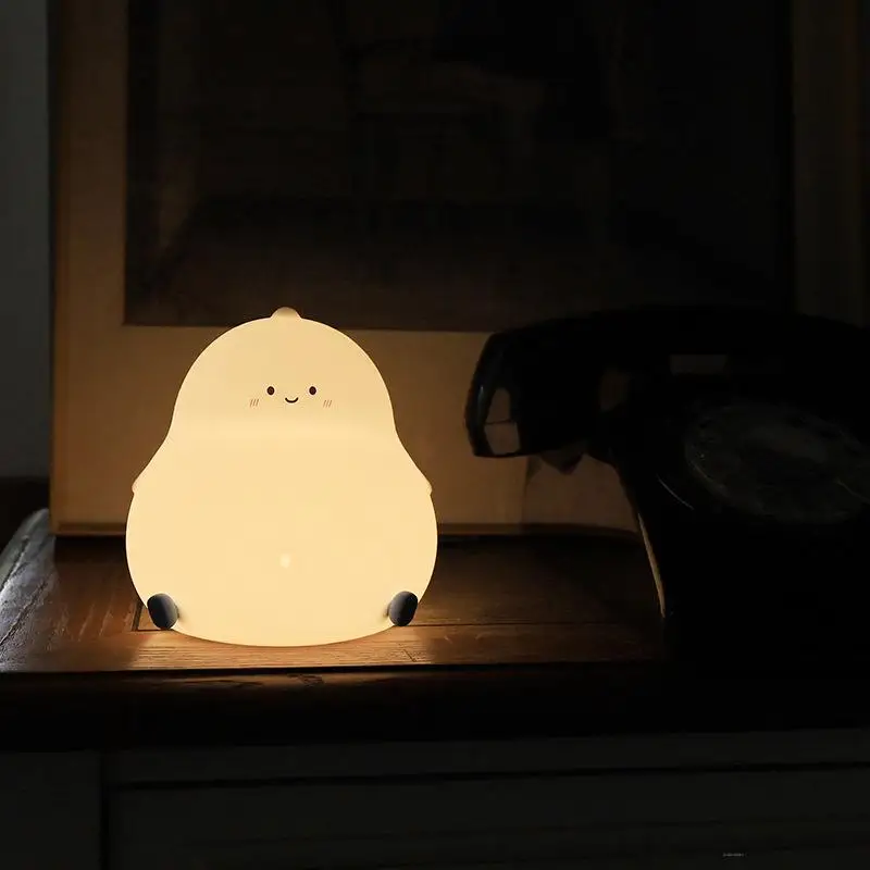 

Not Afraid Of Falling Big Belly Dragon Silicone Night Light Bedside Charging Eye Protection Lamp Children's Gift Table Lamp