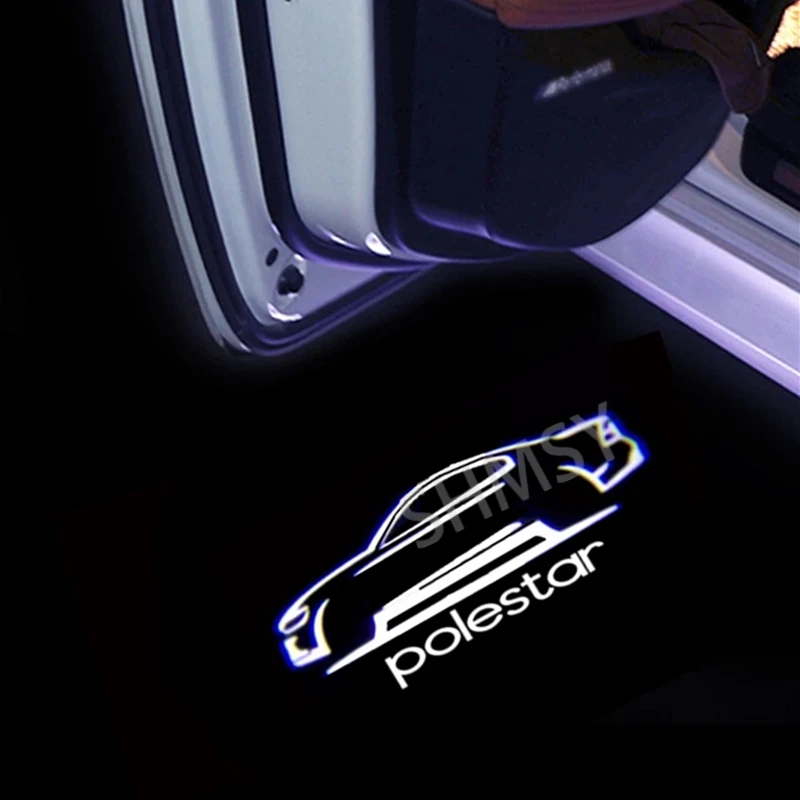 

2 шт. автомобильный светильник, светодиодный дверной проектор, лампа Ghost Shadow для Volvo Polestar 1 2 V60 S90 S60 XC40 XC60 XC90 S80 V40