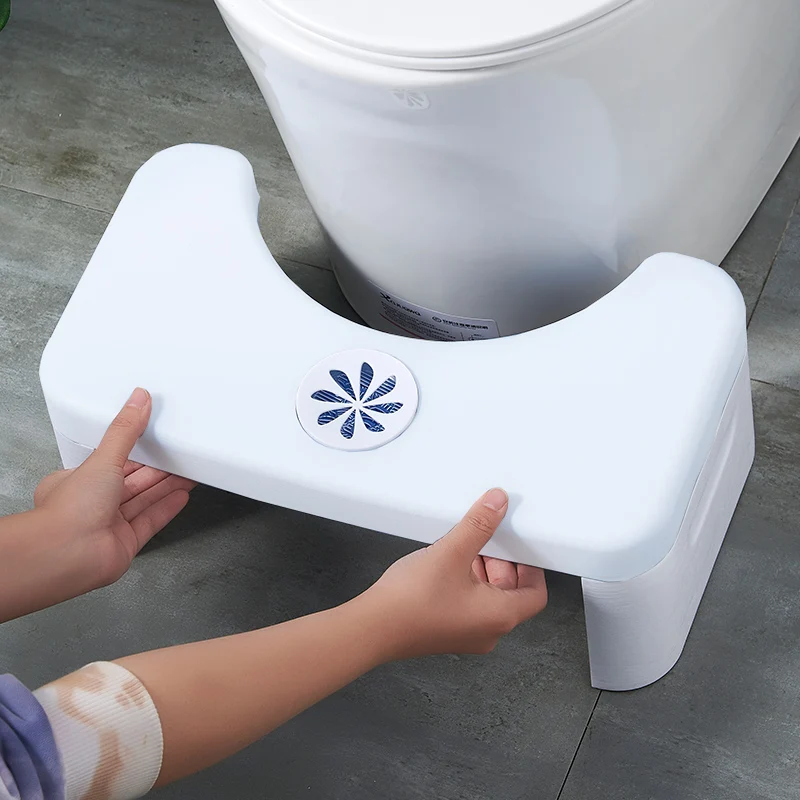 

Thickened Folding Toilet Stool Footstool Squatting Stool Plastic Non-Slip Adult Sitting Stool Children Footstool Toilet