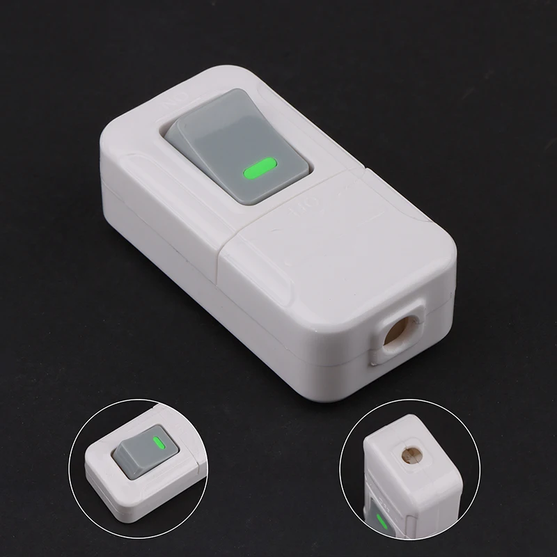 

Переключатель HUXUAN белый пластиковый 6А 250В