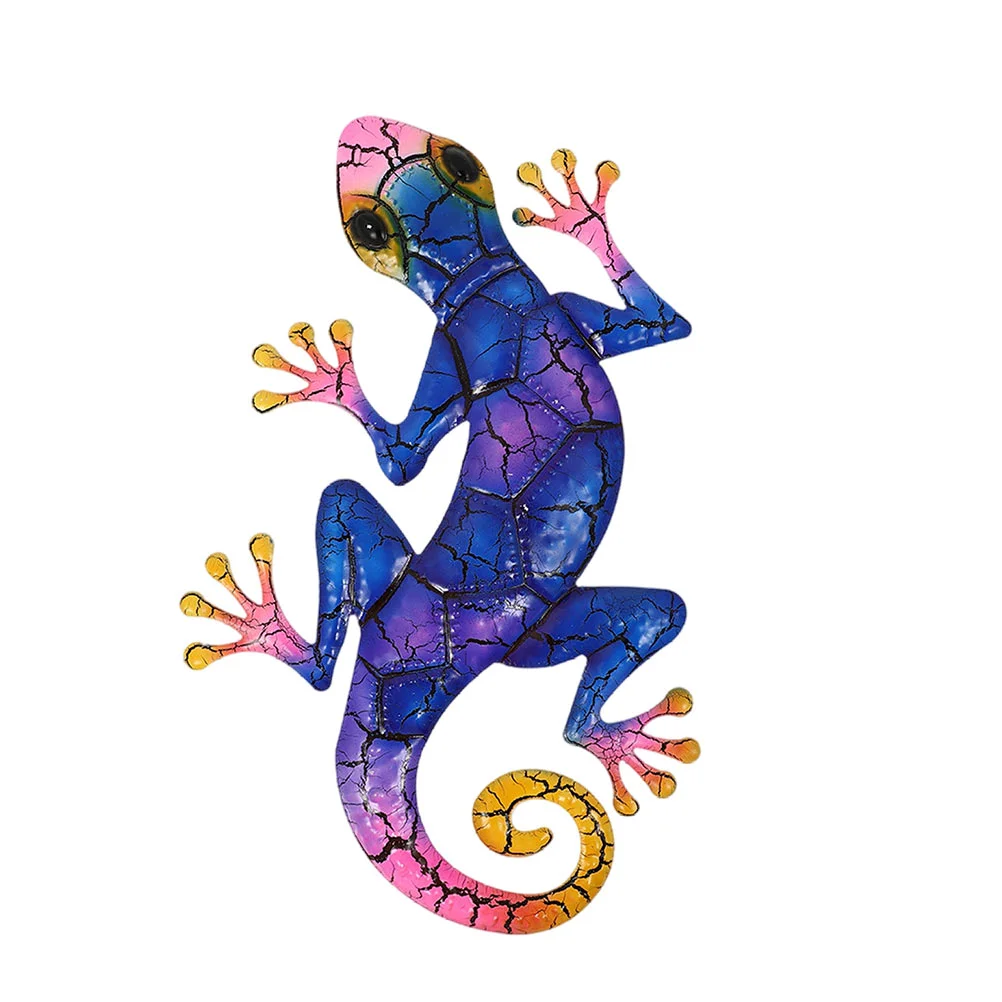 

Wallgecko Metal Garden Outdoor Decor Decorations Sculpture Lizard Ornament Hanging Fence Insect Animal Iron Yard Kitchen