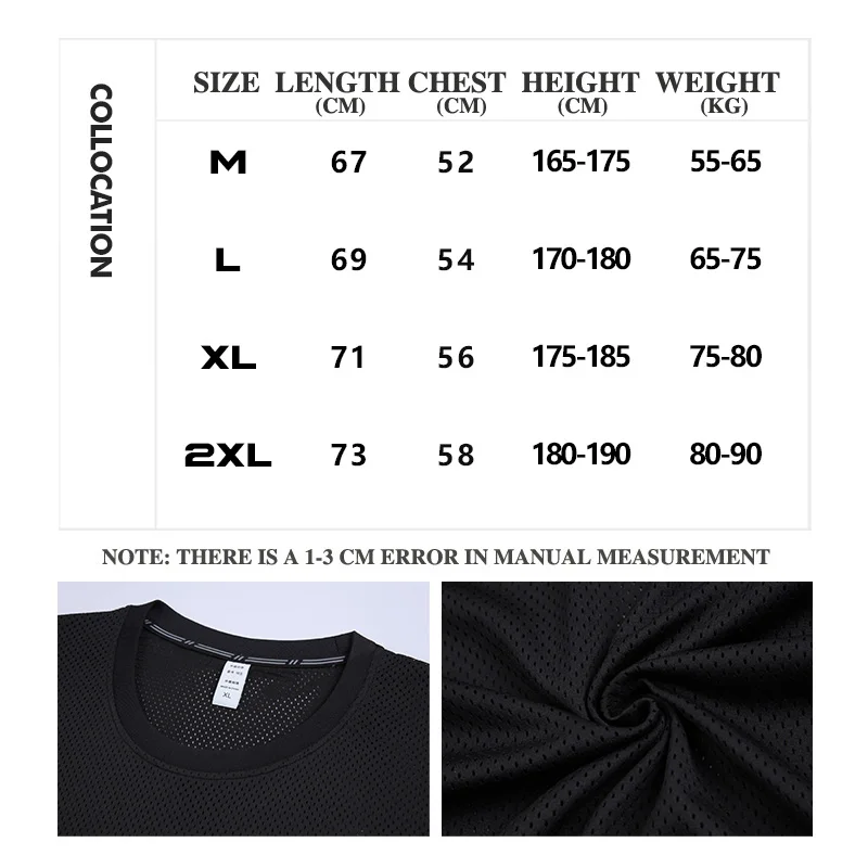 Training T-shirts For Men Letter Printed Short Sleeves Breathable Gym Jogging Running Basketball Sports Top Tank Casual Clothing