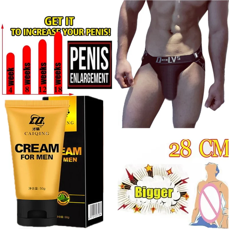 

New Natural Male Enhancement Cream Penis Enlargement Cream Thicker Extend Penis Sexy Massage Cream Long Lasting Strong Man 50g