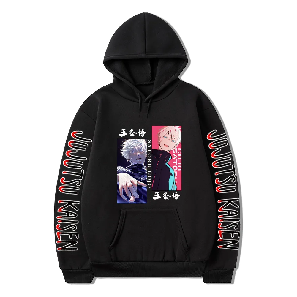 

Толстовка с капюшоном Gojo Satoru, Зимний пуловер ююютсу кайзен, спортивный костюм, мужская Толстовка Оверсайз, Женский Топ, аниме одежда