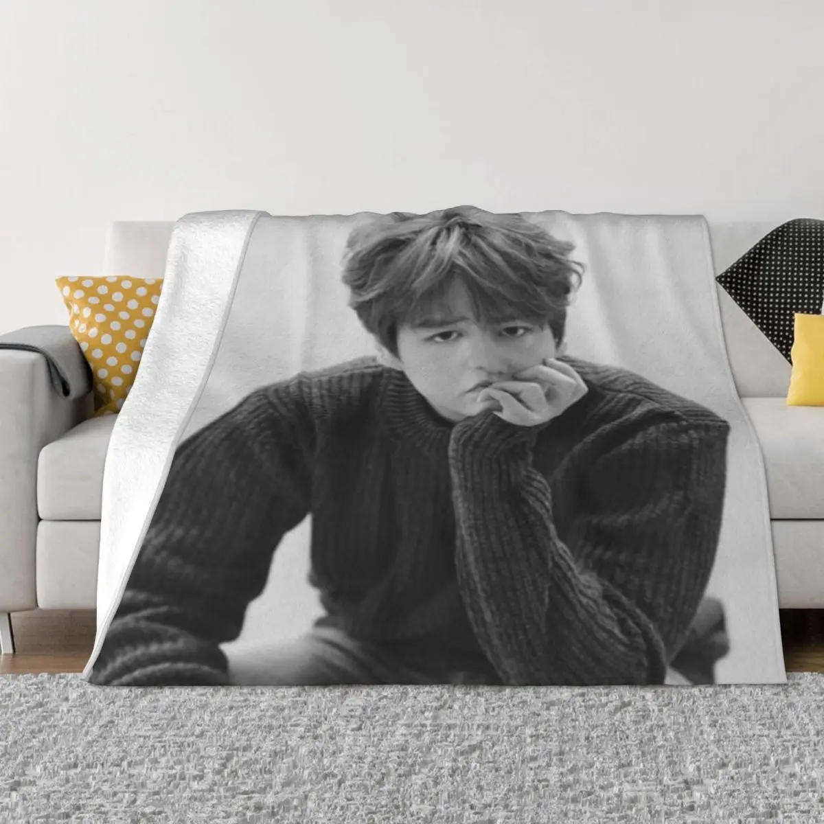 Super Junior Kyuhyun Ультрамягкое одеяло из микрофлиса