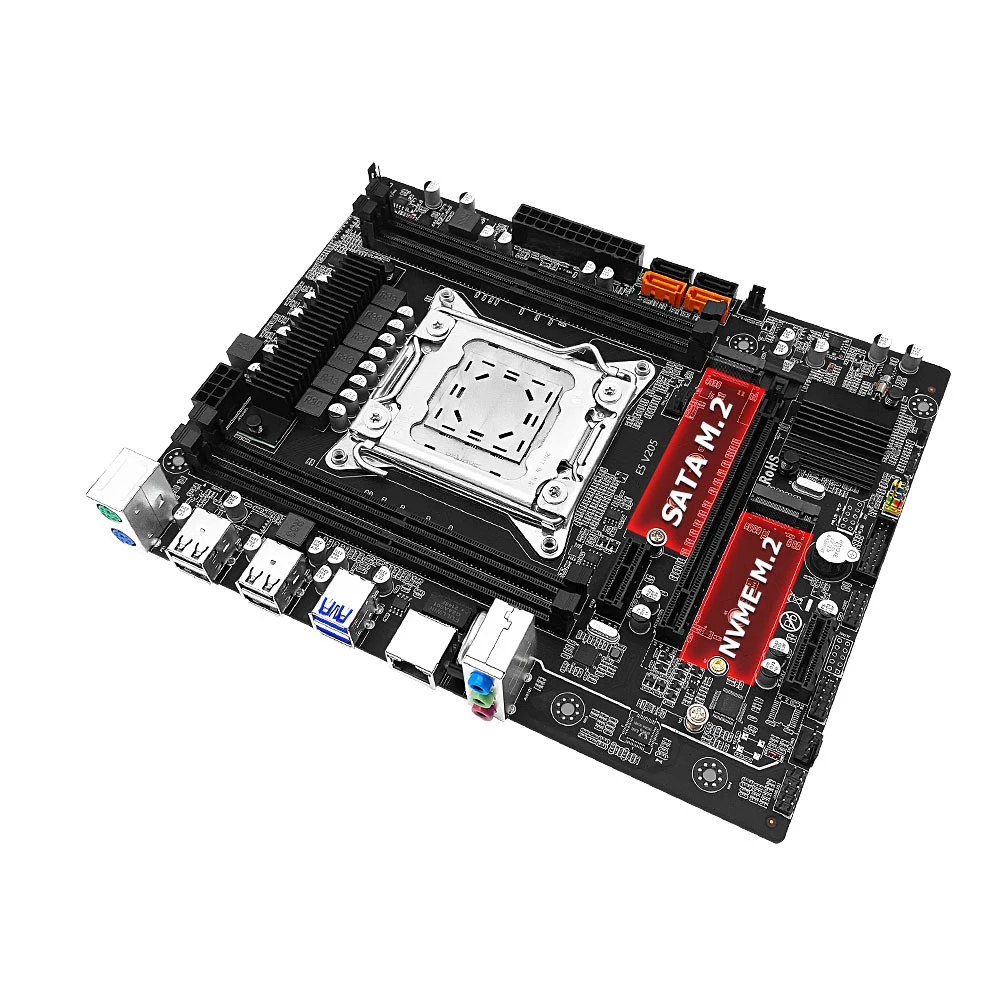MACHINIST V205 комплект материнской платы с LGA 2011-3 Xeon E5 2670 V3 ЦП DDR4 16 Гб ОЗУ 2133 МГц память
