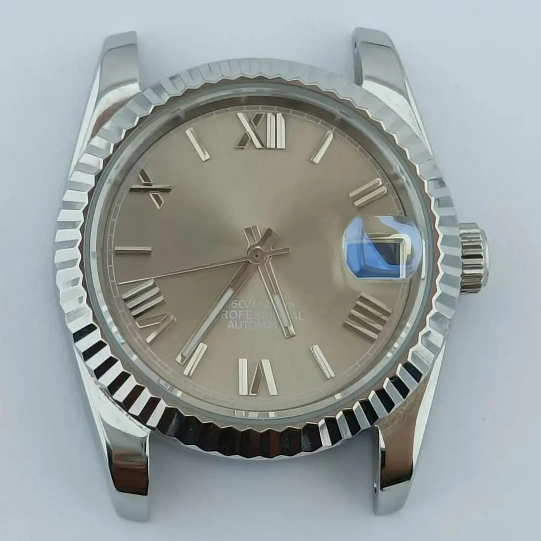 Корпус 36 мм 39 мужской корпус из нержавеющей стали прозрачная задняя крышка