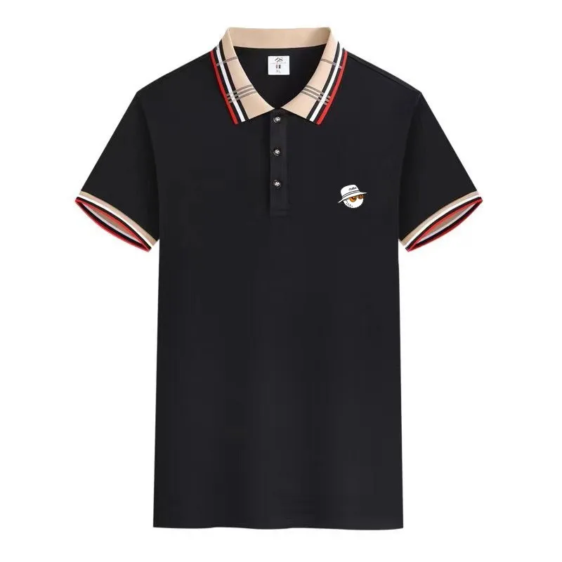 

Korean Golf Men's Polo Shirt New Summer Casual Short Sleeve Golf Polo Business T-shirt Men's Fashion Breathable Top