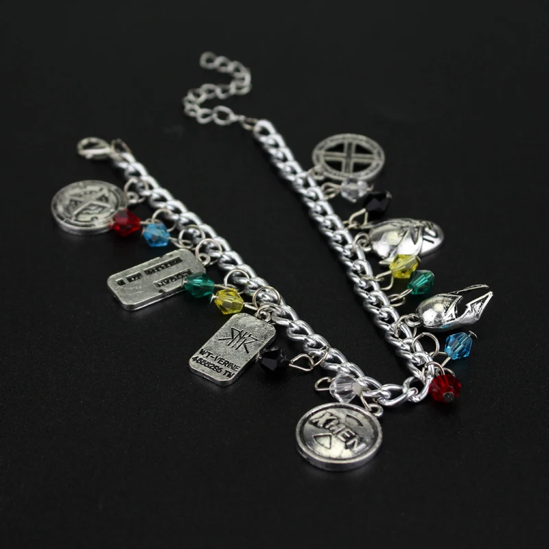 Мужской металлический браслет с подвеской в виде супергероя Марвел из Росомахи