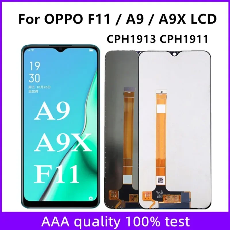 6 53 &quotдля OPPO F11/A9/A9X ЖК-дисплей CPH1913 CPH1911 сменный преобразователь сенсорного экрана