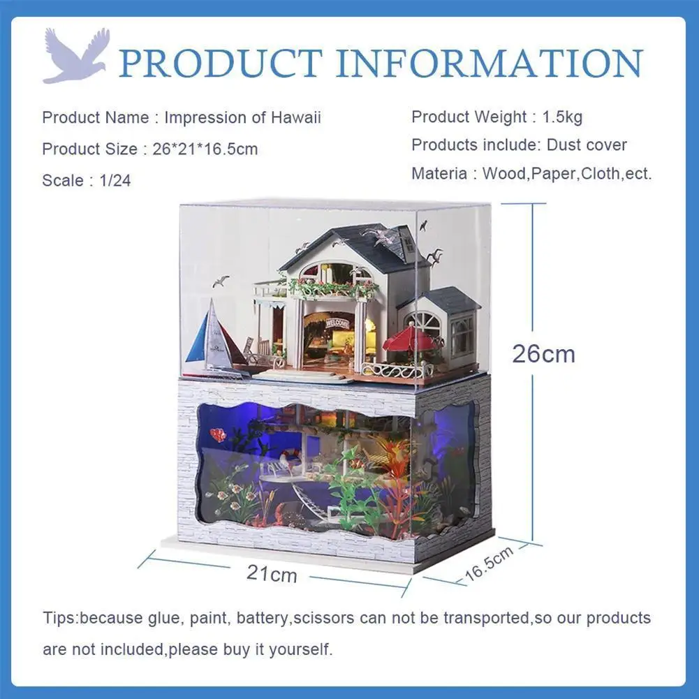 

Diy House Wooden Houses Miniature House Furniture Toys Year New Diy Gift Kids Kit Christmas Toys Adult X2c6