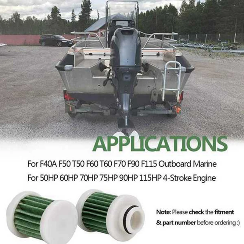 36 шт. 4-тактный топливный фильтр 40-115 л.с. для Yamaha F40A F50 T50 F60 T60 моторный подвесной
