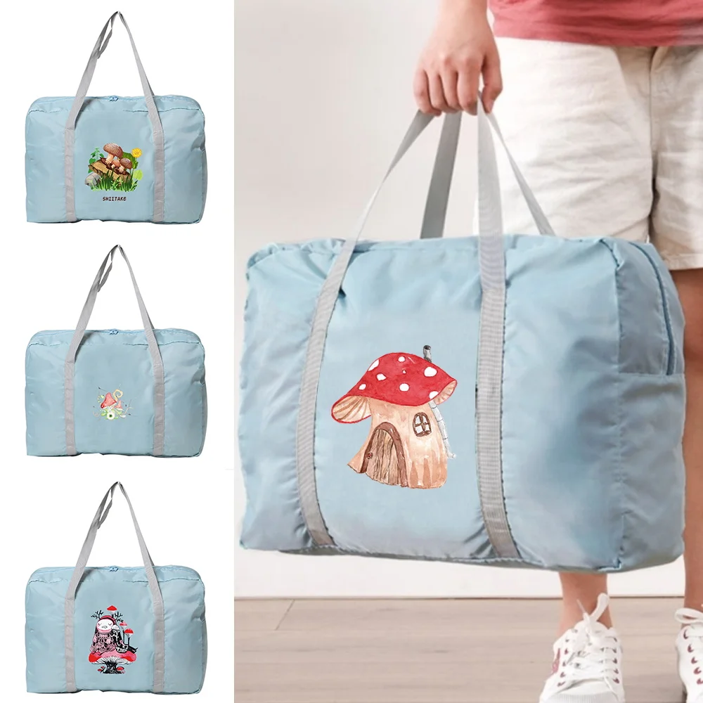 

New Folding Travel Bag Large Capacity Hand Luggage Tote For Lady Men Weekend Organizer Clothes Storage Nylon Women Travel Bags