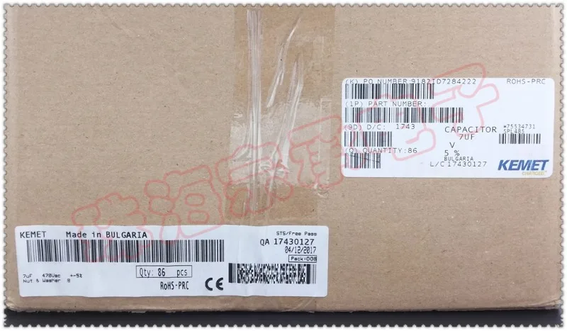 Пусковой конденсатор двигателя ARCOTRONICS/AV 1.27.4ACH MKP 7uF