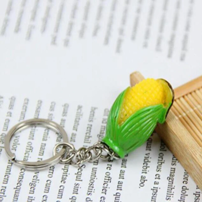 Брелок для ключей из ПВХ с имитацией фруктов мини-брелок подвеской в виде моркови