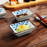 porcelain seasoning dish japanese ceramic sauce plate tableware rectangular small plate kitchen supplies sauce dish dropshipping