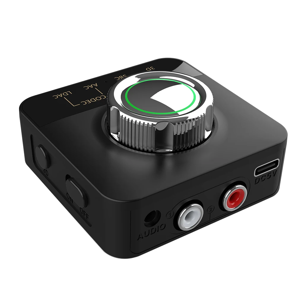 

Bluetooth-совместимый аудиоприемник 5,0 LDAC AAC 3D, беспроводной адаптер, донгл 3,5 мм, разъем Aux RCA, гарнитура для автомобильного динамика