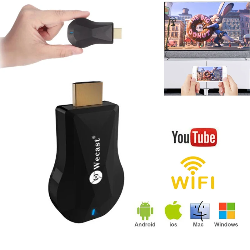 

MX19 Wecast 1080P TV Stick WIFI Display Dongle Receiver Wireless Miracast HDMI-compatible For IOS Android Support DLNA Airplay