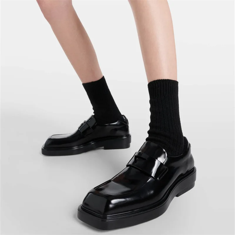 Обувь Lefu новинка осени и зимы кожа для шин подошва с высокой фиксированной