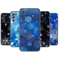winter snowflakes phone cover hull for samsung galaxy s6 s7 s8 s9 s10e s20 s21 s5 s30 plus s20 fe 5g lite ultra edge