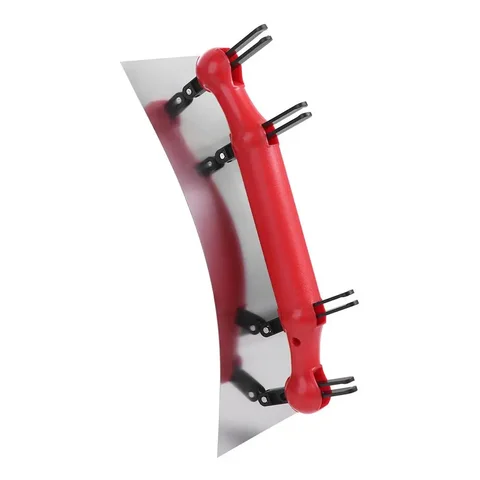 Многофункциональный дуговой малярный шпатель, гладкий регулируемый скребок, шпатель из высокоуглеродистой стали, нескользящая ручка, шпатель для ремонта