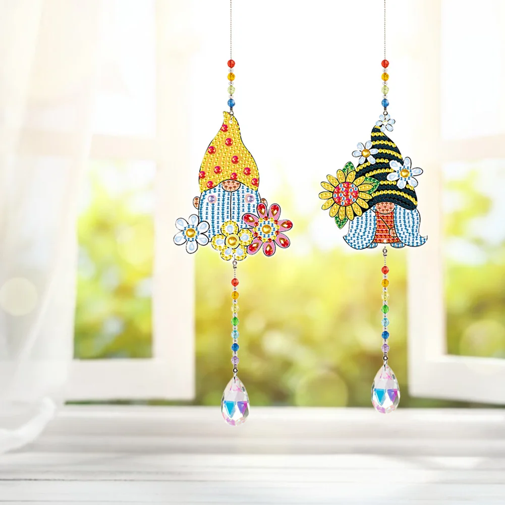 

2 шт., Кристальные Подвески в виде гнома