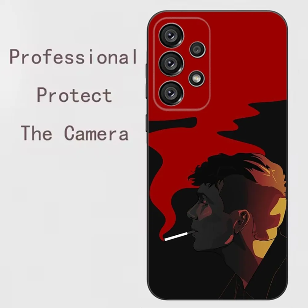 Shelby P-Peaky B-Blinders Phone Case For Samsung Galaxy A13 A21s A22 A31 A32 A52 A53 A71 A80 A91 Soft Black Shell