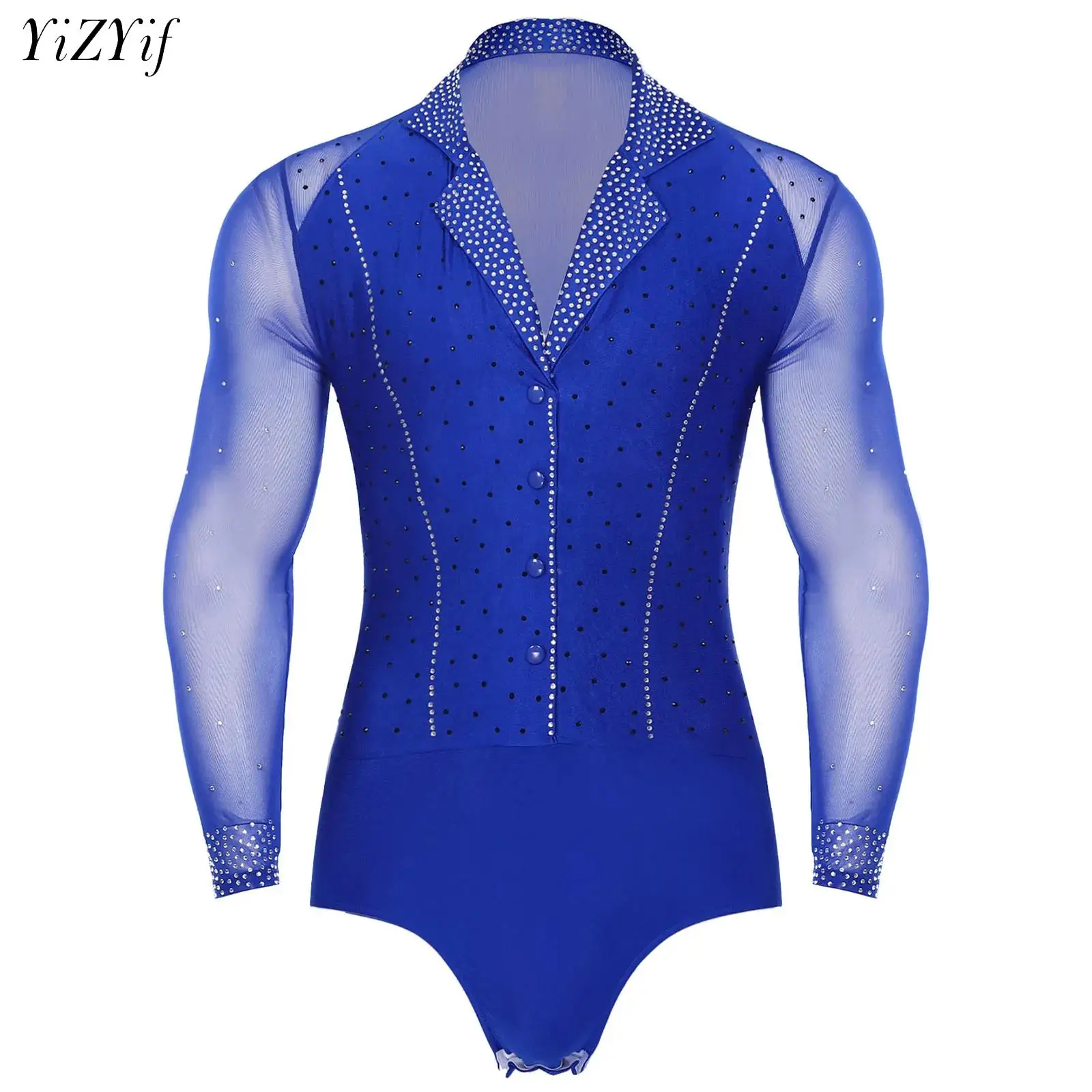 Мужской купальник для латинского танго бальных танцев румбы ча-ча танцевальная