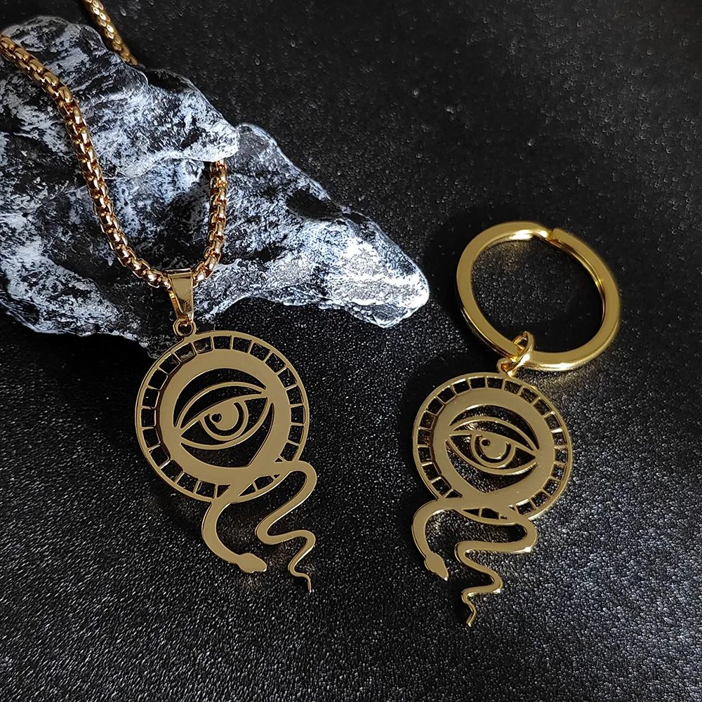 Женский ювелирный комплект из колье и серёг нержавеющей стали