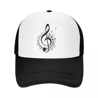 fashion music festival music note trucker hat for women men adjustable baseball cap outdoor snapback caps sun hats