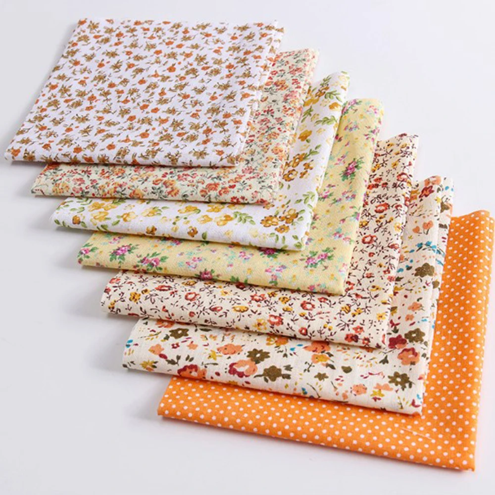 

7pcs Assorted Mixed Pattern Cotton Fabric Sewing Accessories Handmade Crafts Ornament Decoration DIY Accessories 25cmx25cm