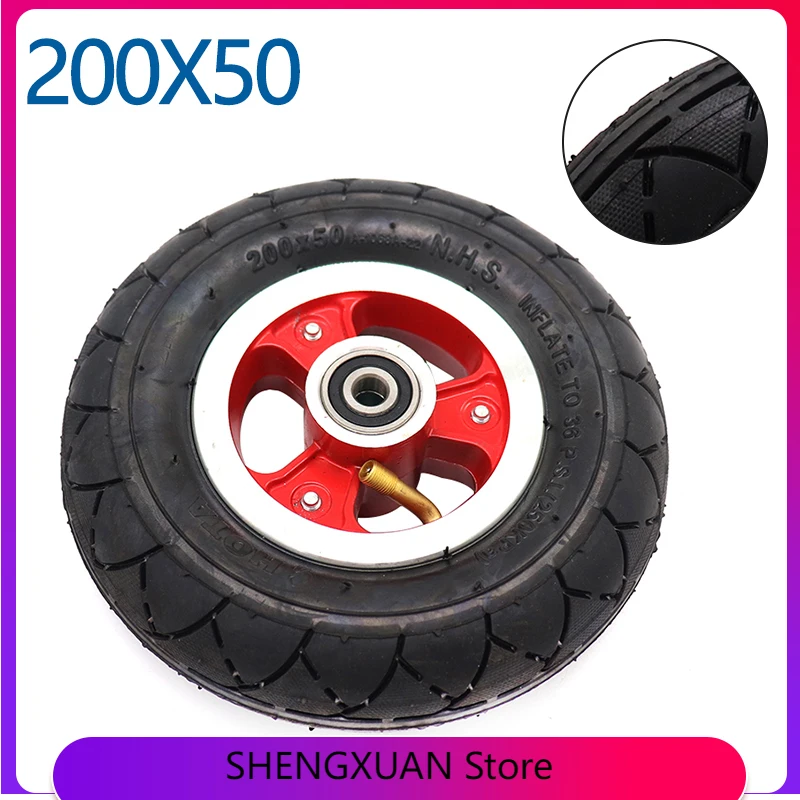 

8 Inch 200x50 Tire with Alloy Wheel Rim 200*50 Tyre Wheel Hub M10 for Kugoo S1 S2 S3 C3 MINI Electric BIKE 8" Electric Scooters