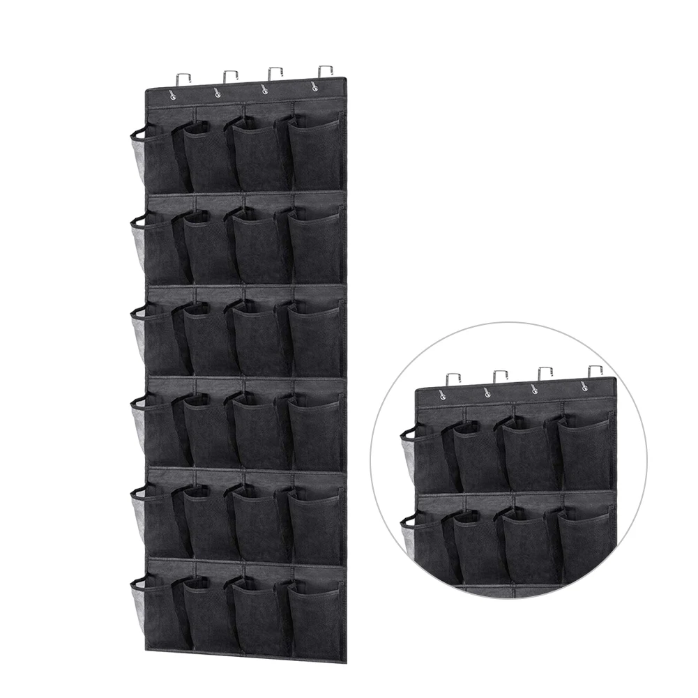 Органайзер для обуви из нетканого материала с 4 металлическими крючками 24