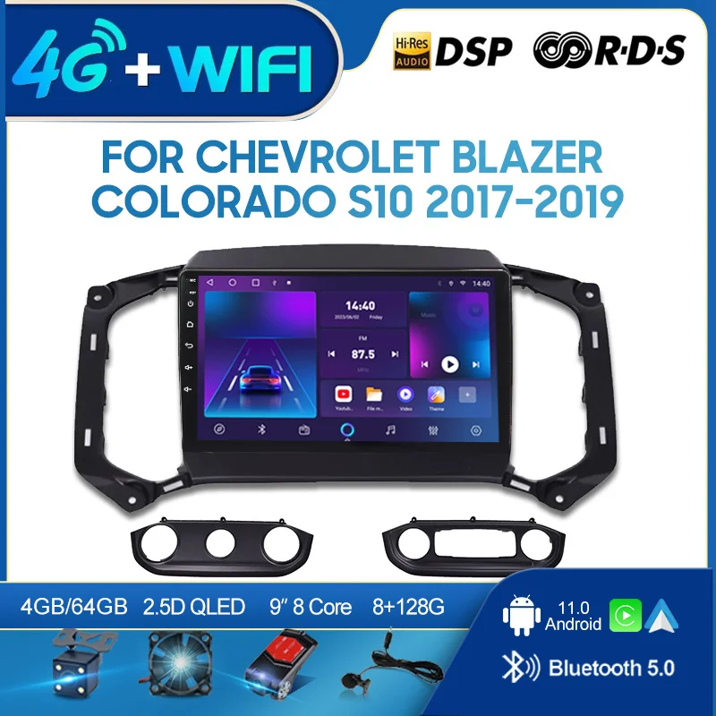 

Автомагнитола QSZN для Chevrolet Blazer, Колорадо S10 17-19, 2 din, Android 12,0, мультимедийный видеоплеер, GPS-навигация, 4G, головка Carplay