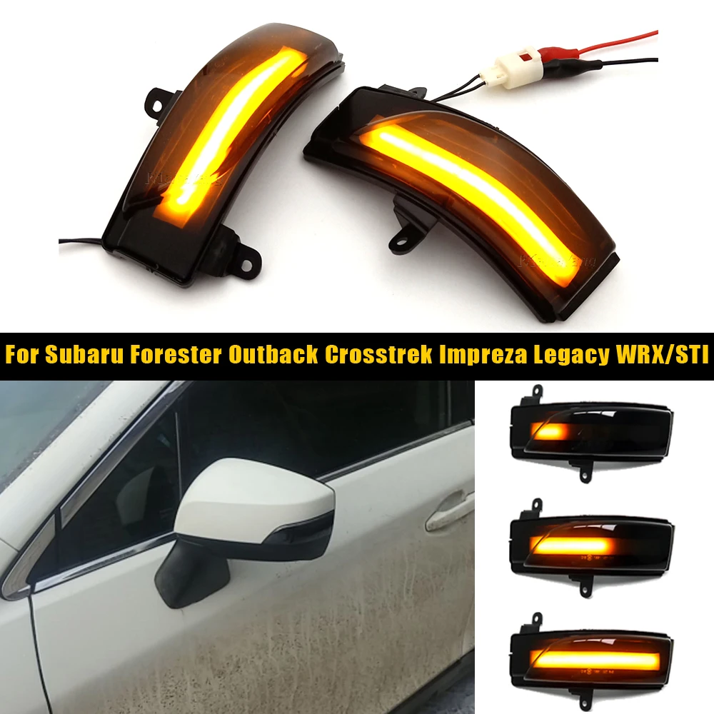 

2pcs Dynamic Blinker LED Mirror Turn Signal arrow light For Subaru Forester 2014 2018 Outback 2013 2014 Crosstrek Impreza Legacy