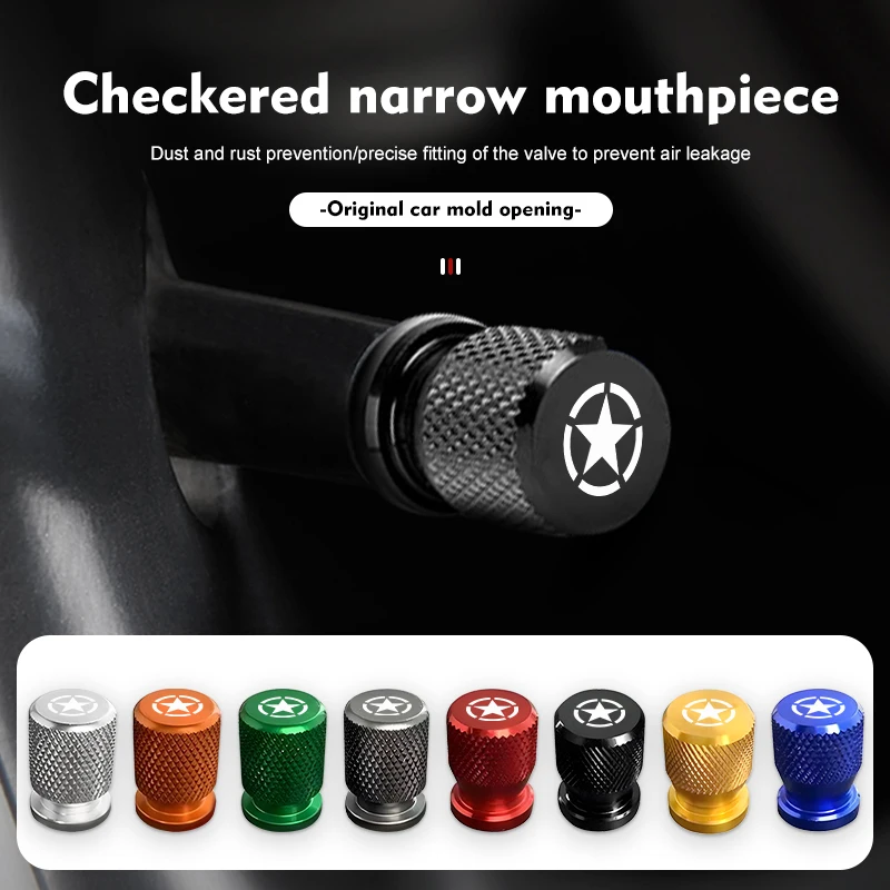 Клапан автомобильной шины в клетку металлический узкий мундштук Стильная крышка