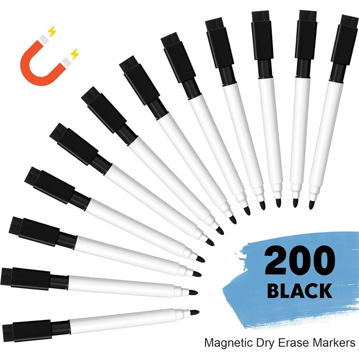 200 шт. магнитные маркеры для сухого стирания тонкий наконечник искусственная