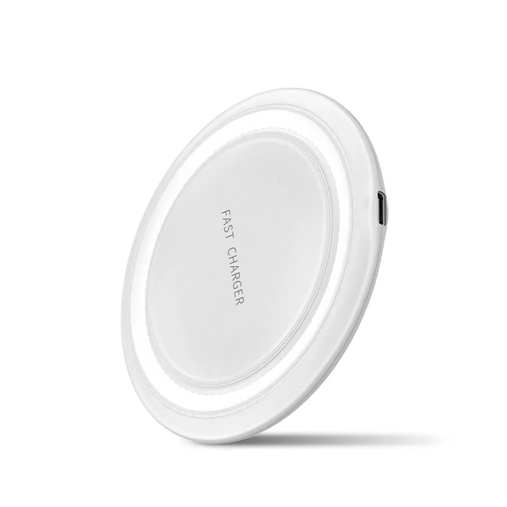 

15W Round Wireless Charger Smart Chip Low Temperature Charging Lightweight Wireless Charger For Mobile Phones