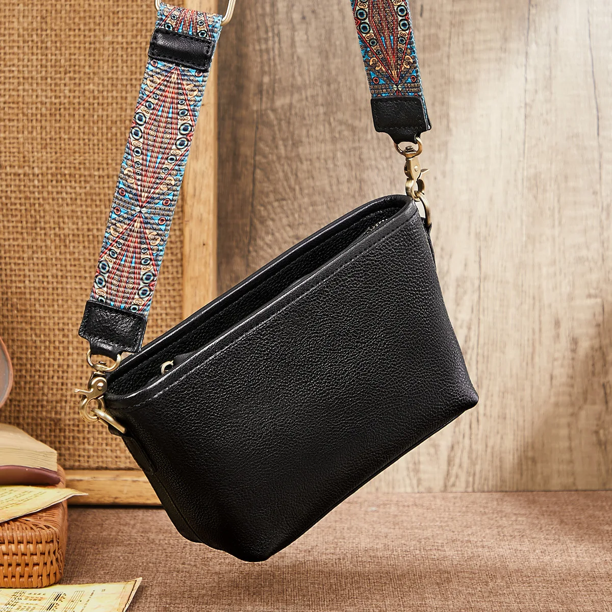 Винтажные сумки на плечо Jamhoo для женщин Новая мягкая сумка-мессенджер женская