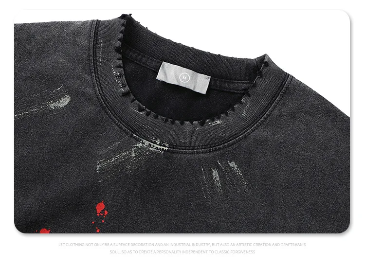 Винтажная уличная футболка большого размера Kanye West с коротким рукавом для мужчин