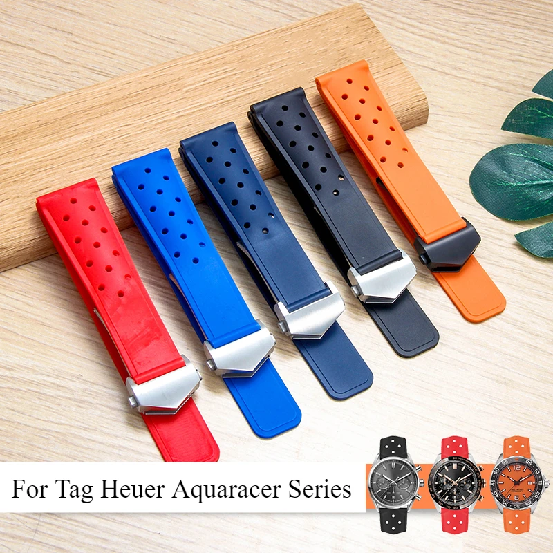 Для Tag Heuer Aquaracer серии F1 изысканный ремешок с пряжкой из нержавеющей стали