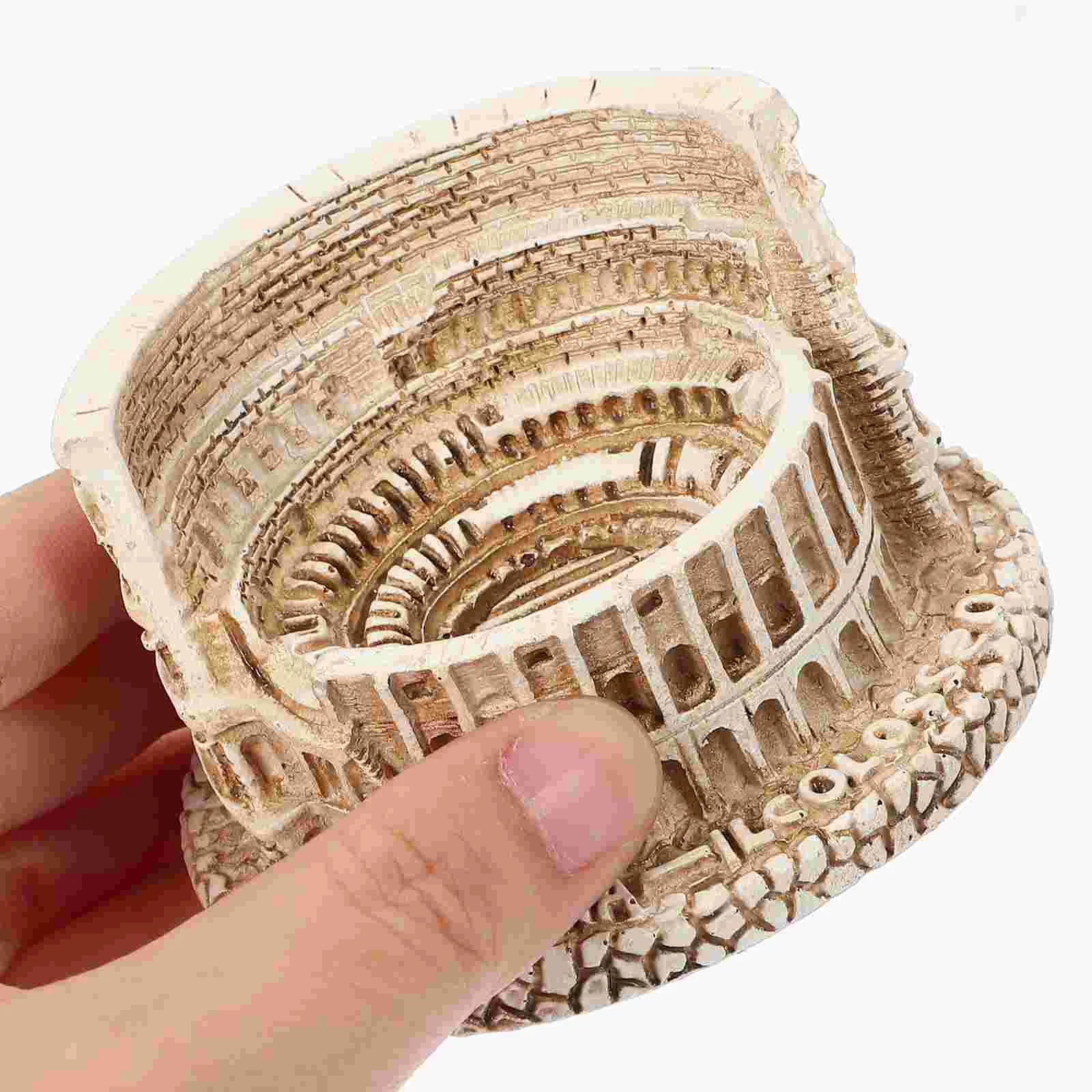 Римские украшения Ретро Колизей Украшение Растения Декор Фигурка Модель здания