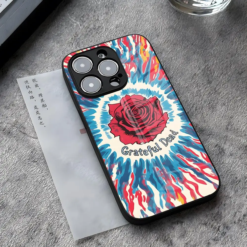 Фото Чехол для телефона Band G-Gratefuls D-Deads для iPhone 17, 16 Pro Max, 14 Plus, 12, 13 Mini, 11, 15, X, XR, XS, 8, 7 Plus, SE, стеклянный чехол №1